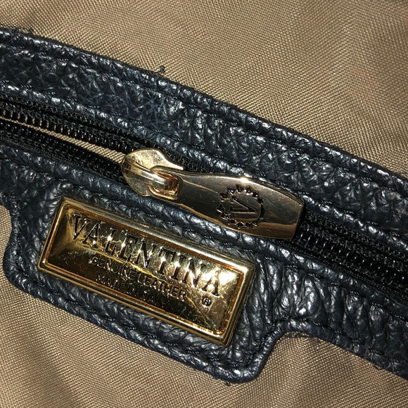 Small black & brown leather Valentina Shoulder bag - Picture 4 of 6